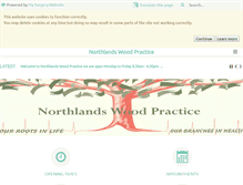 Tablet Screenshot of northlandswoodpractice.com